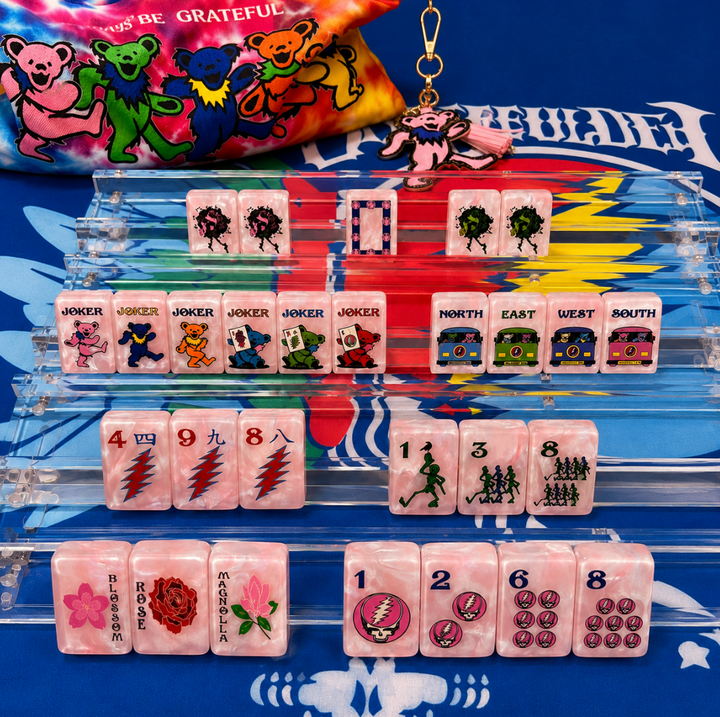 Grateful Dead x Bespoke Mahjong  - ROSE PINK TIE DYE PEARL
