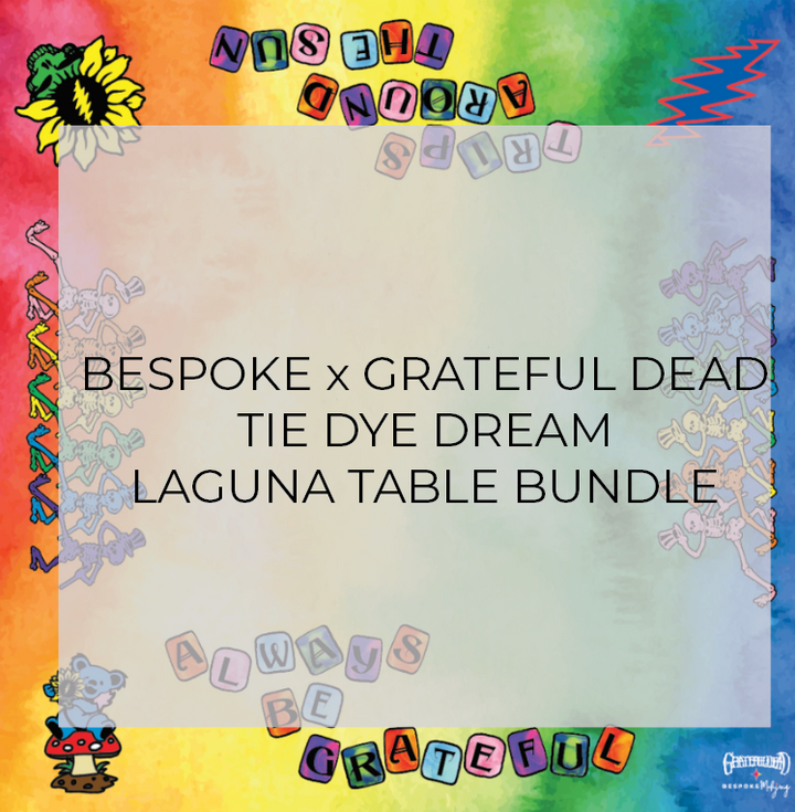 SPECIAL ORDER - THE LAGUNA TABLE - GRATEFUL DEAD x BESPOKE MAHJONG - TIE DYE DREAM