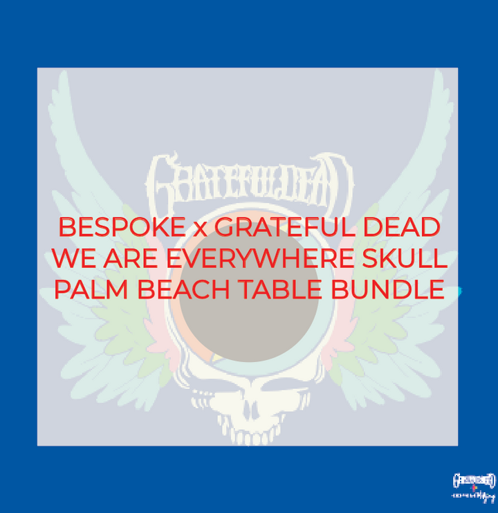 SPECIAL ORDER - THE PALM BEACH TABLE - GRATEFUL DEAD x BESPOKE MAHJONG - WE ARE EVERYWHERE SKULL