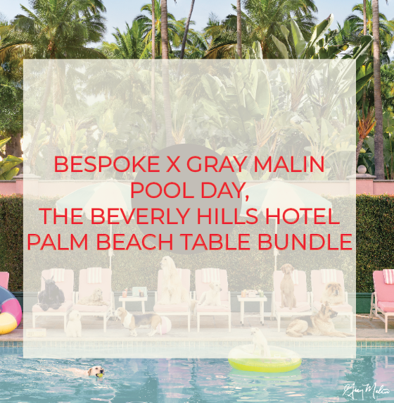 SPECIAL ORDER - Bespoke X Gray Malin Palm Beach All Acrylic Gray Malin Bundle - Pool Day, The Beverly Hills Hotel