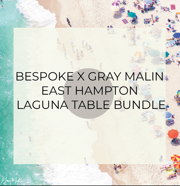 SPECIAL ORDER - Bespoke X Gray Malin Laguna Table - East Hampton