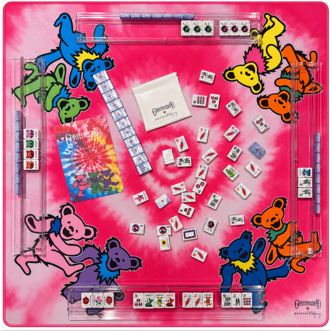 Grateful Dead x Bespoke Mahjong   - STEALIE BLUE TIE DYE PEARL