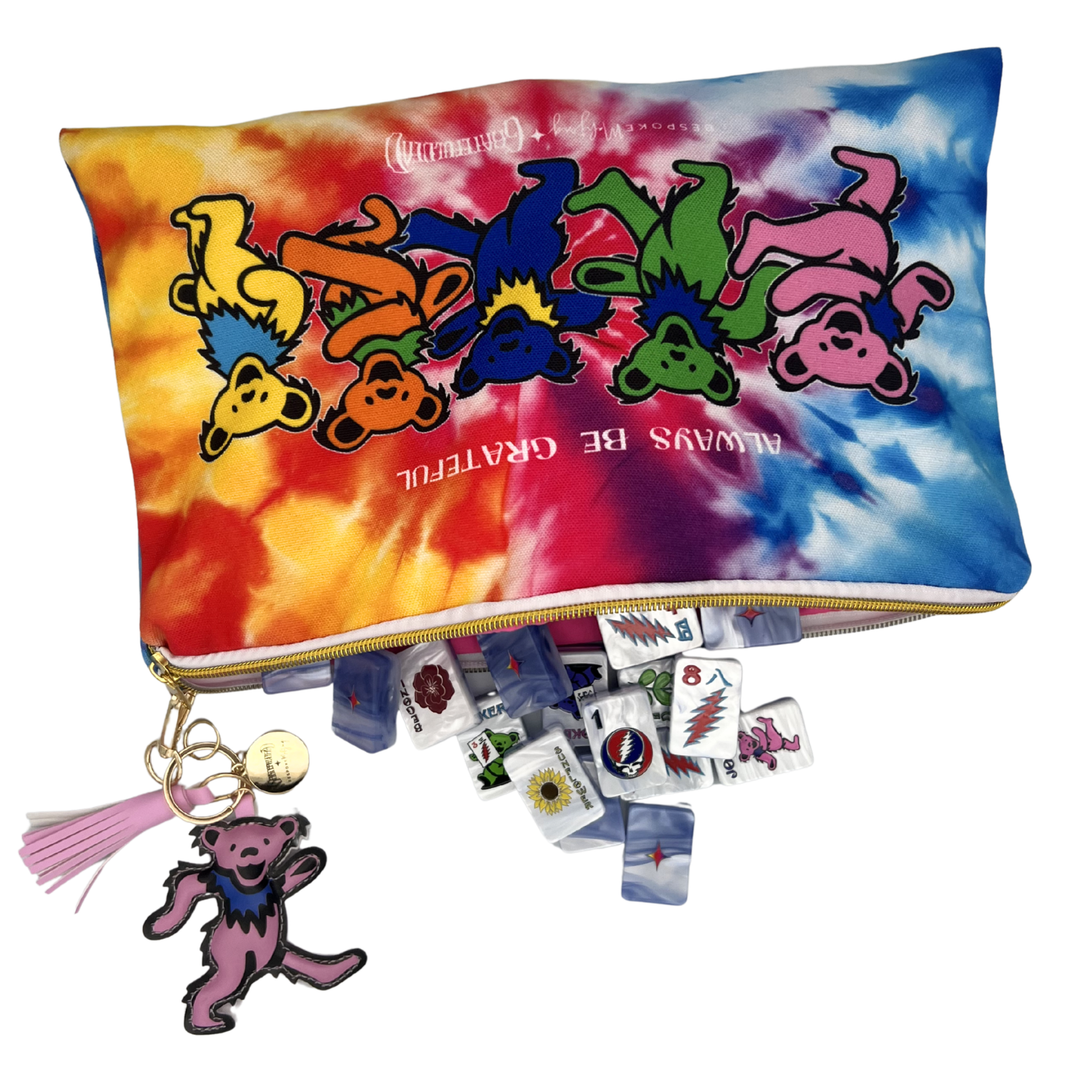 Grateful Dead x Bespoke Mahjong   - STEALIE BLUE TIE DYE PEARL