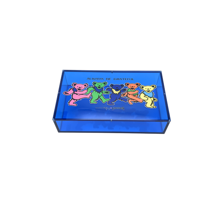 Grateful Dead x Bespoke Mahjong Acrylic Box - Stealie Blue