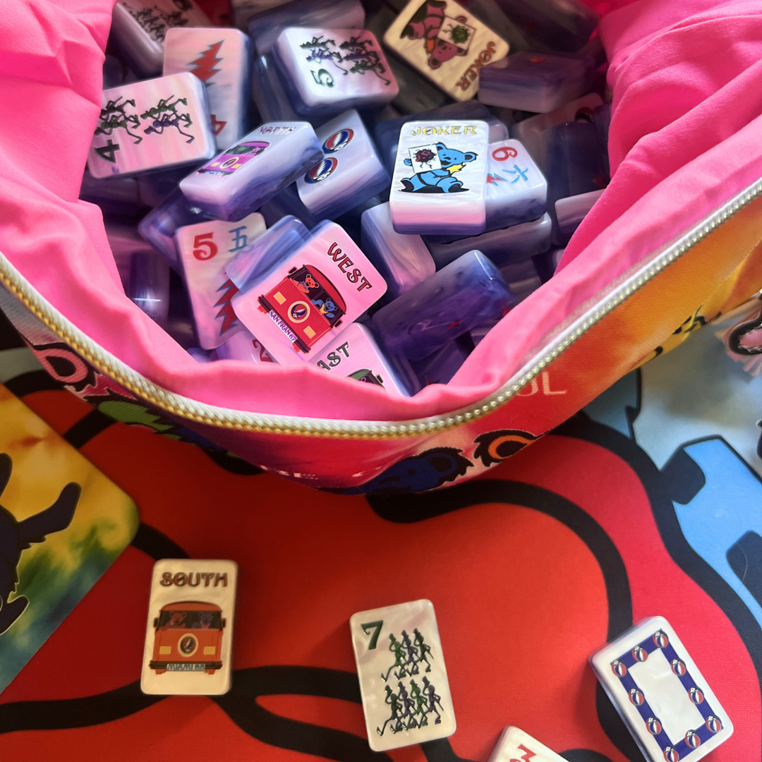 Grateful Dead x Bespoke Mahjong   - STEALIE BLUE TIE DYE PEARL