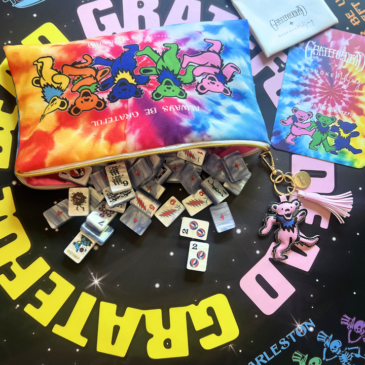 Grateful Dead x Bespoke Mahjong   - STEALIE BLUE TIE DYE PEARL