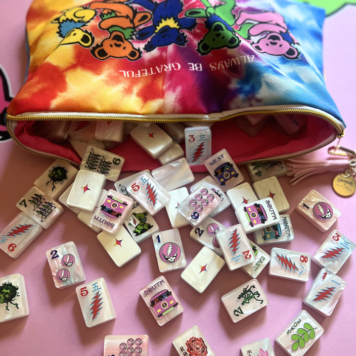 Grateful Dead x Bespoke Mahjong  - ROSE PINK TIE DYE PEARL