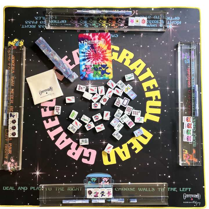 Grateful Dead x Bespoke Mahjong   - STEALIE BLUE TIE DYE PEARL