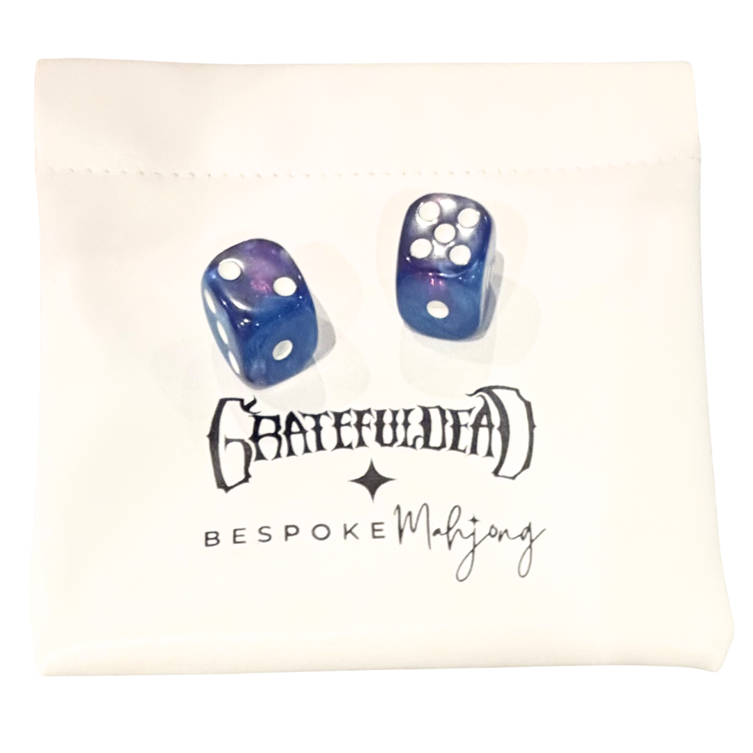 Grateful Dead x Bespoke Mahjong   - STEALIE BLUE TIE DYE PEARL