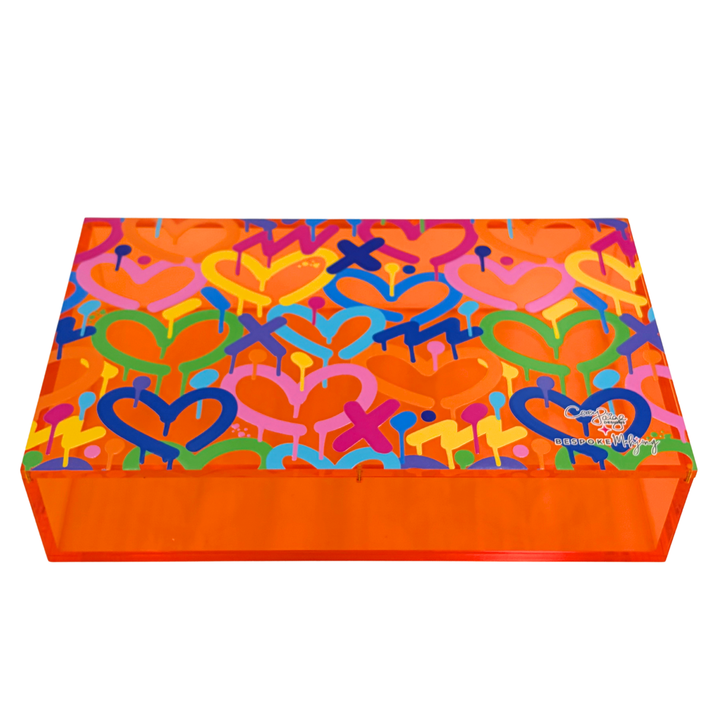 Bespoke x Corey Paige Color Crush Pearl Tiles Acrylic Box - Orange Crush