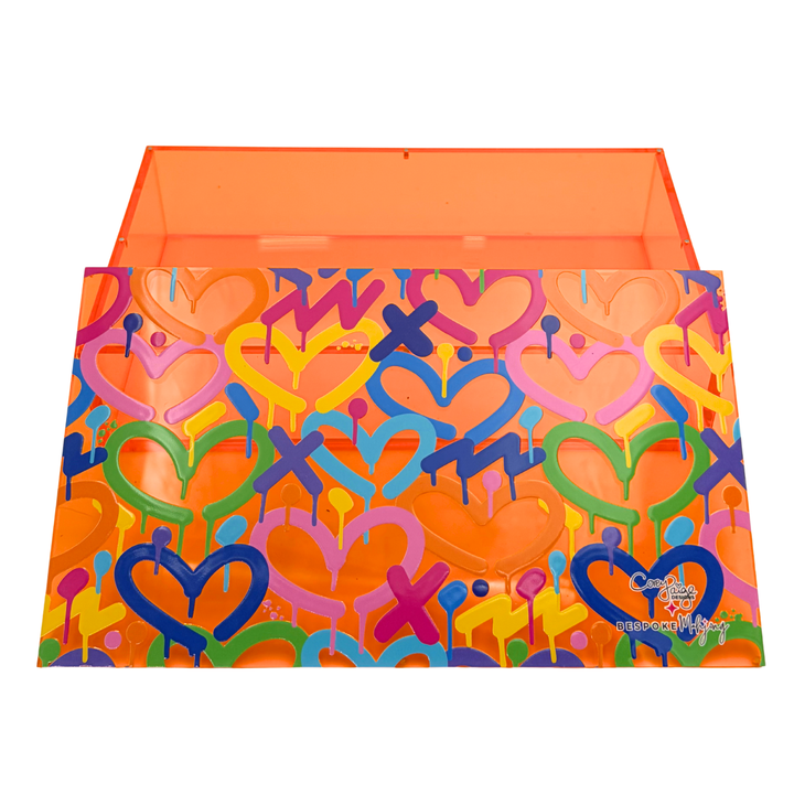 Bespoke x Corey Paige Color Crush Pearl Tiles Acrylic Box - Orange Crush