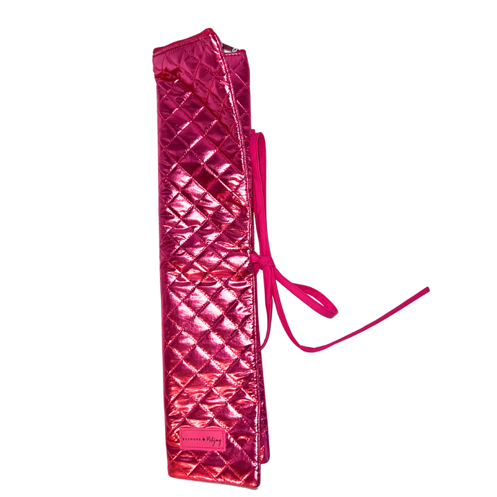 The Quilted Rack Bag - Pink Metallic