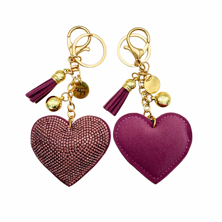 Heart Charm - Rose Pink