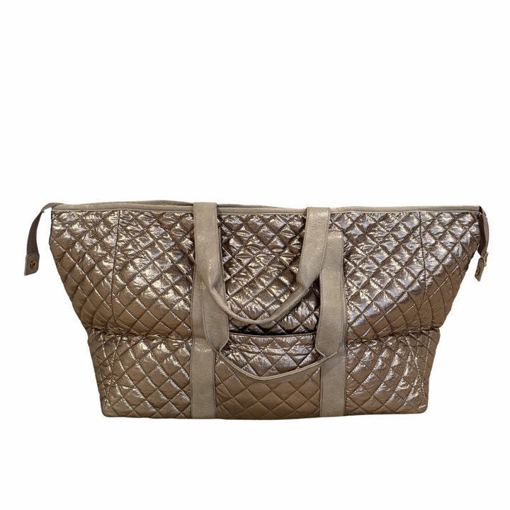 Patch Perfect Quilted Tote - Brushed Gold