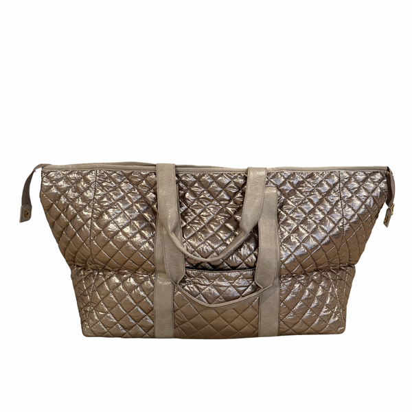 Patch Perfect Quilted Tote - Brushed Gold – Bespoke Mahjong