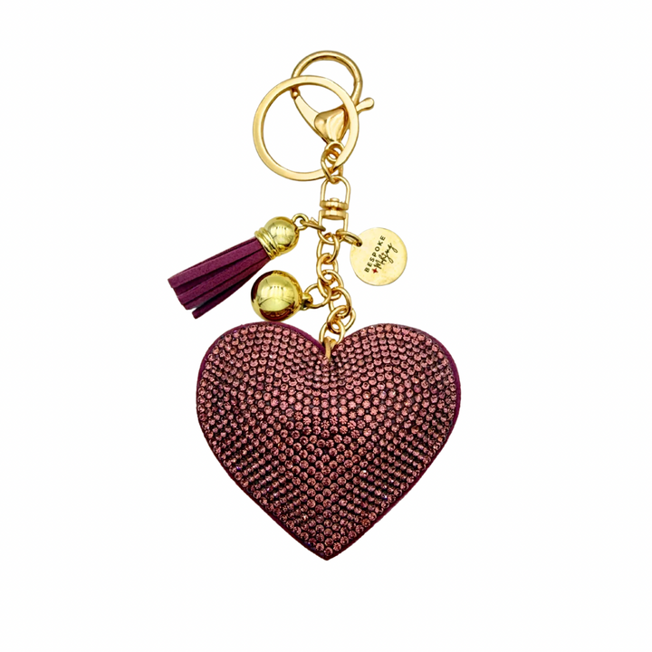 Heart Charm - Rose Pink