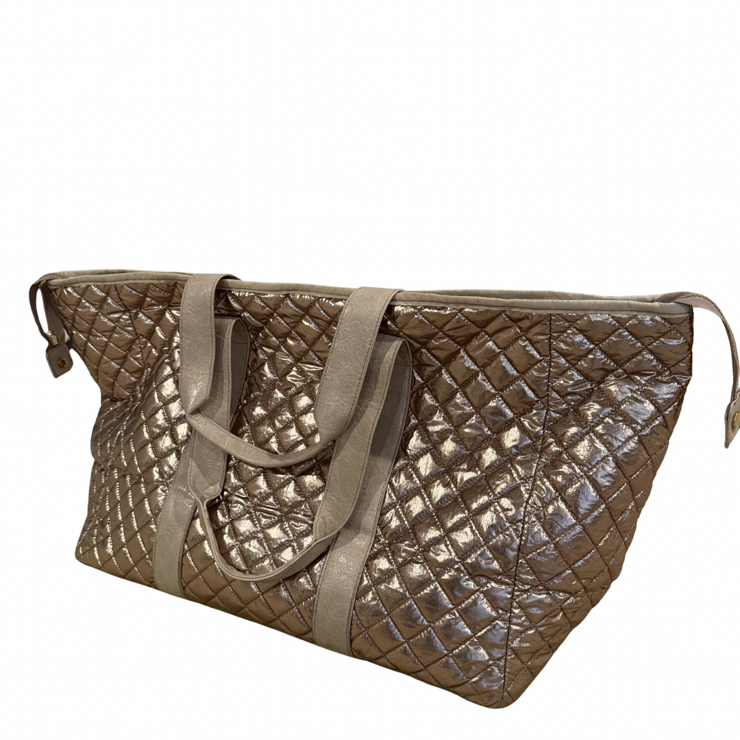 Patch Perfect Quilted Tote - Brushed Gold