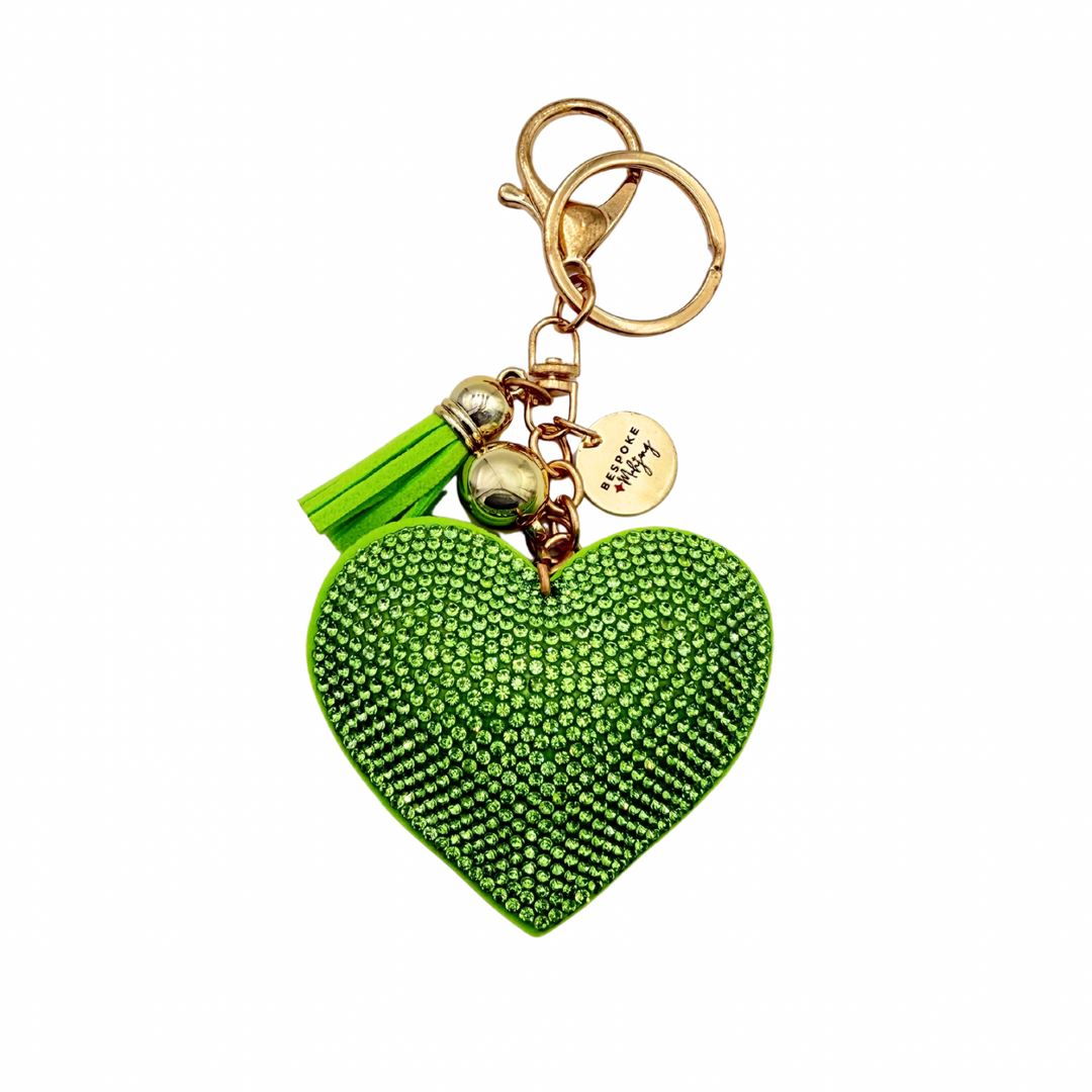 Heart Charm - Lime Green