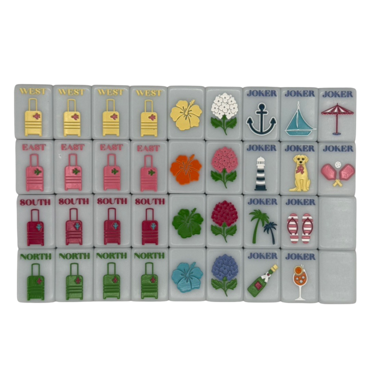 Bespoke X Gray Malin Beach Club Mahjong Tiles - Ocean Blue