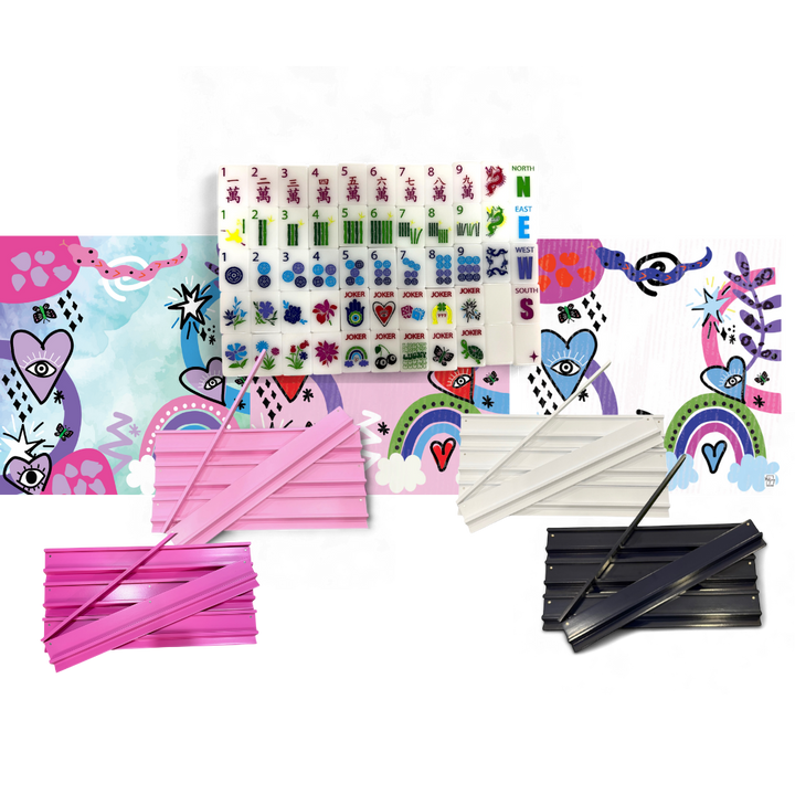 PREORDER - Lucky Charms Kit - Bright White Tiles and Choice of Mats & Racks