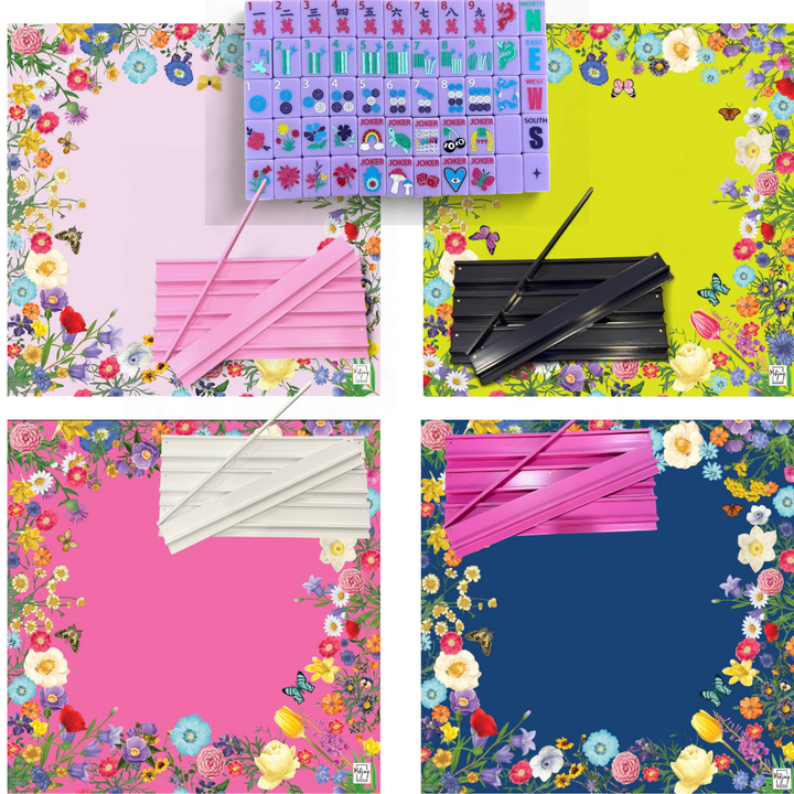 Lucky Florals Kit - Lucky Lavender Gray Tiles and Choice of Mats & Racks