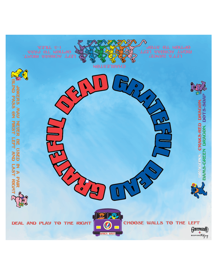 Grateful Dead x Bespoke Mahjong DOUBLE-SIDED MAT - SUNSHINE TO STARLIGHT